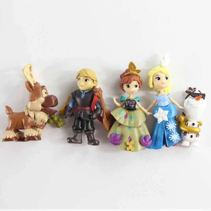 5 figurines de jeu Reine des Neiges