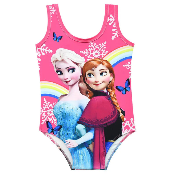 Maillot de bain  Reine des Neiges fille une pièce