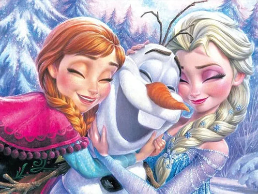 Toile Illustrée Reine des Neiges