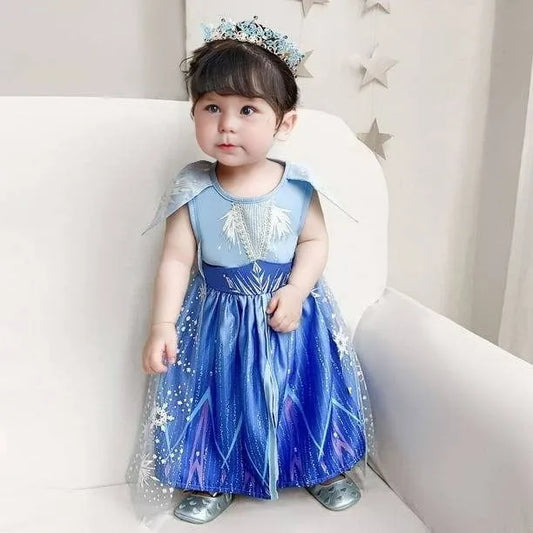 Robe Elsa Reine des Neiges bébé