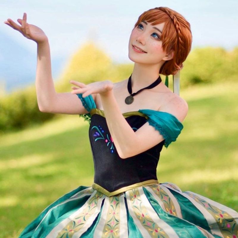 Robe Anna Reine des Neiges Adulte