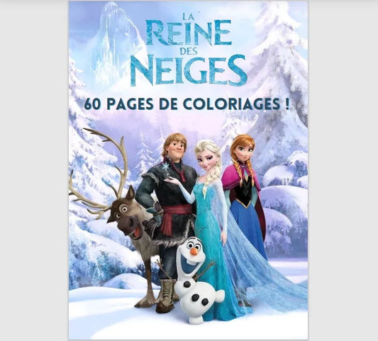 coloriage la reine des neiges à imprimer