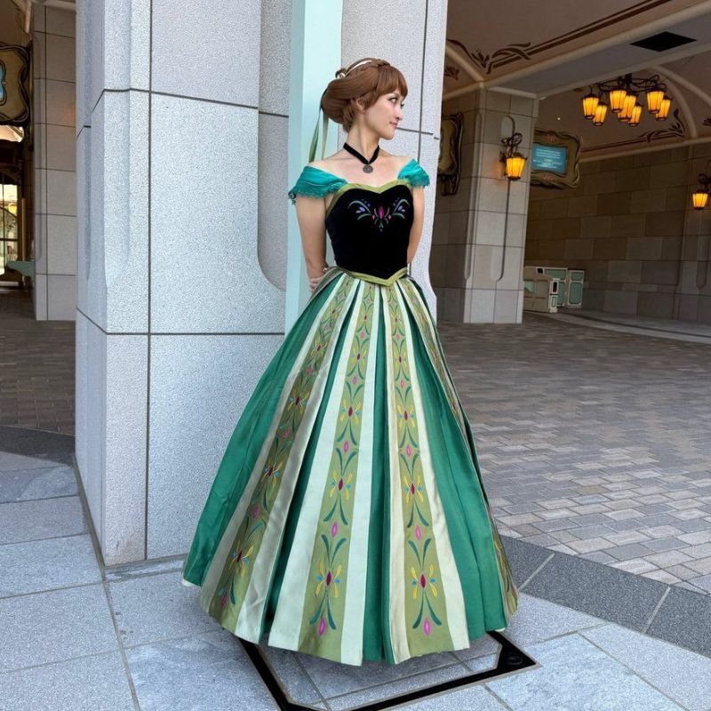 Robe Anna Reine des Neiges Adulte