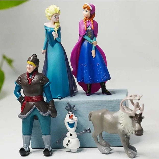 Lot de 5 figurines Reine des Neiges