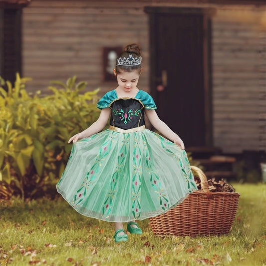 Robe Anna Reine des Neiges