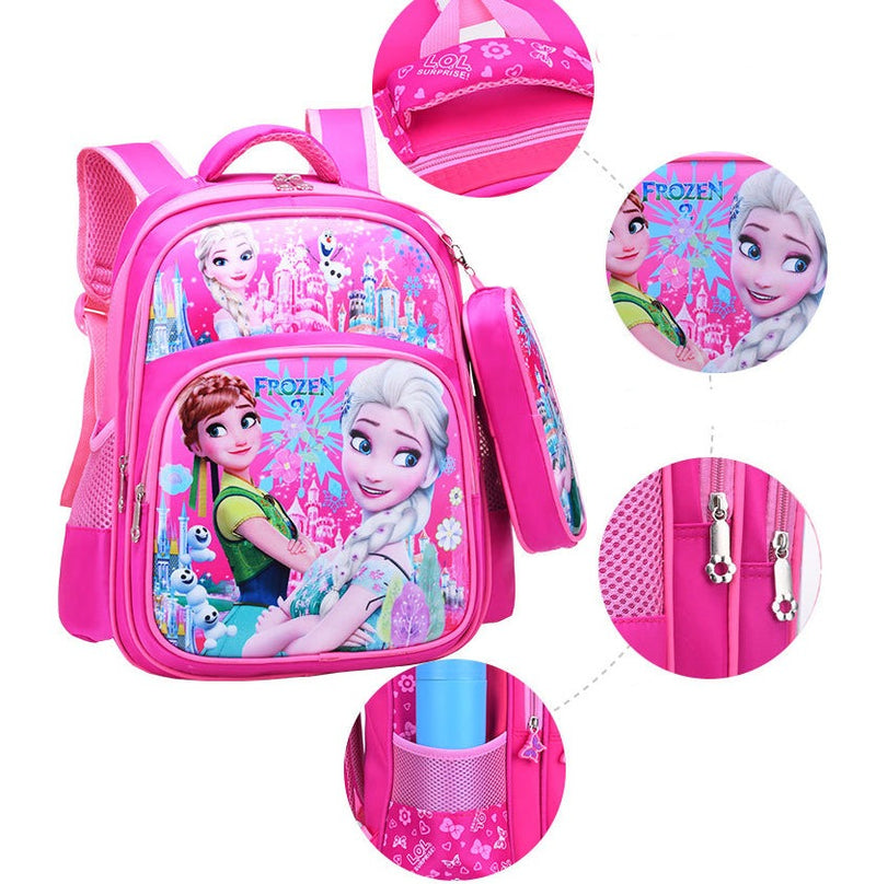 Cartable et trousse Reine des Neiges