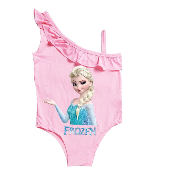 Maillot de bain Reine des Neiges Rose