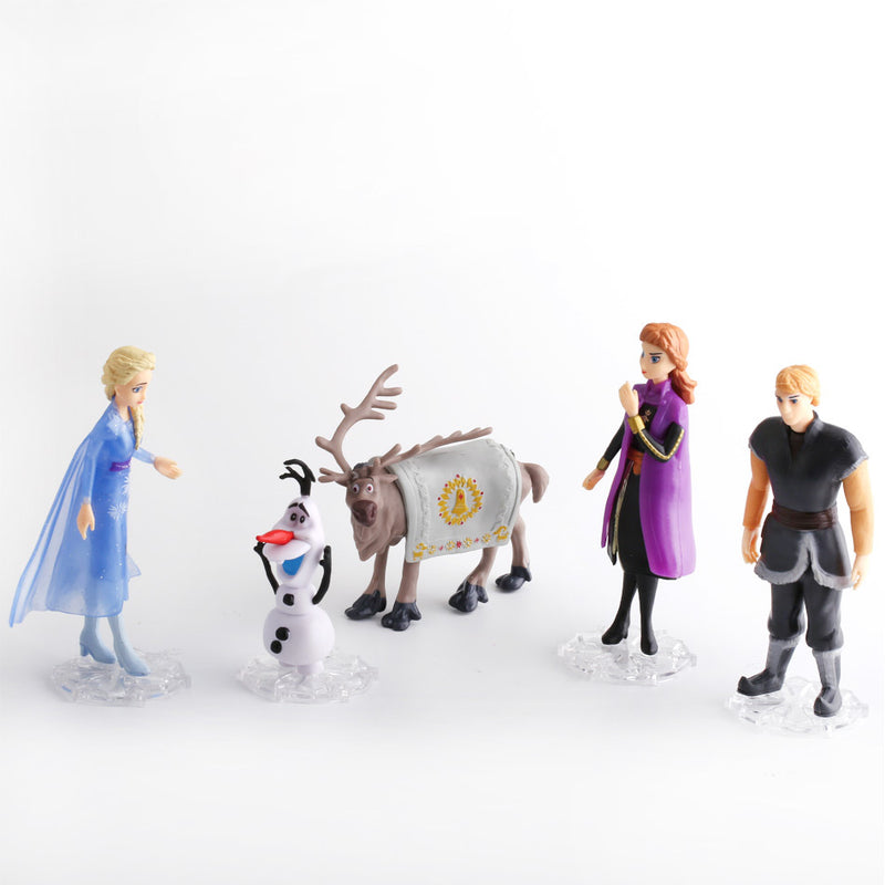 Figurines Reine des Neiges 2 : Lot de 5