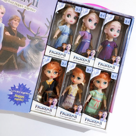 Pack 6 poupées La Reine des Neiges 2