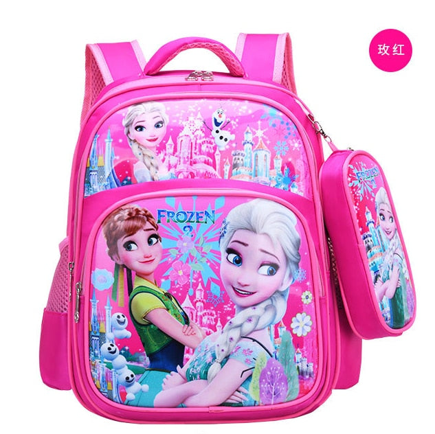 Cartable et trousse Reine des Neiges