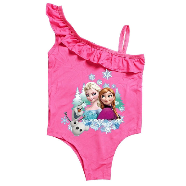 Maillot de bain Reine des Neiges Fuchsia