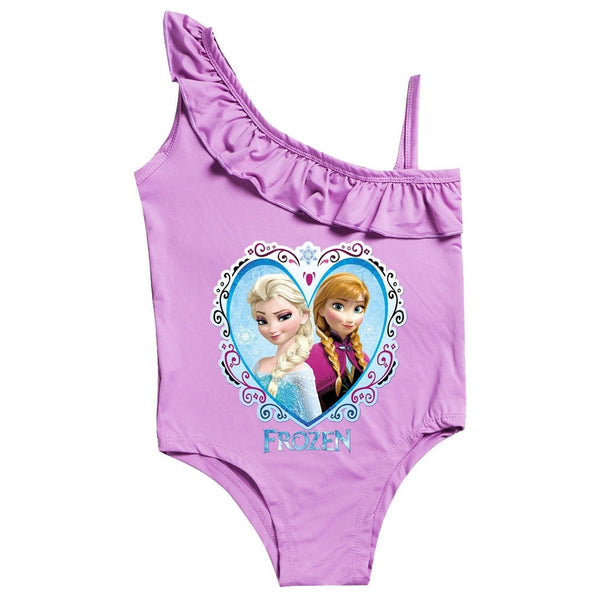 Maillot de bain Reine des Neiges violet