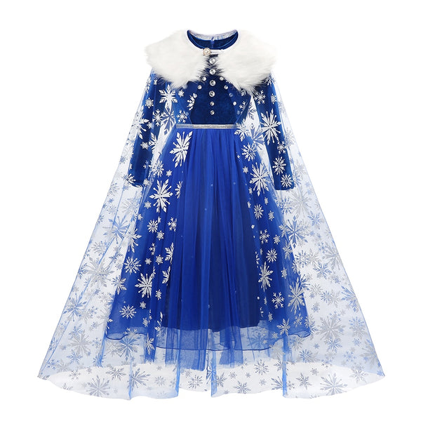 Robe Elsa Reine des Neiges velours