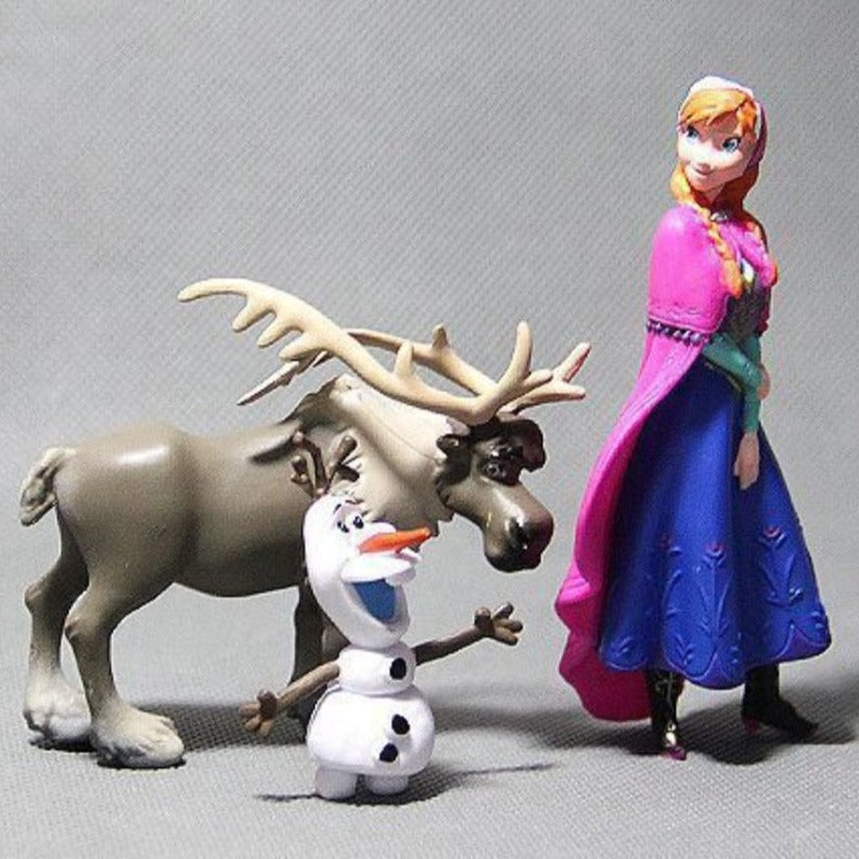 Lot de 5 figurines Reine des Neiges