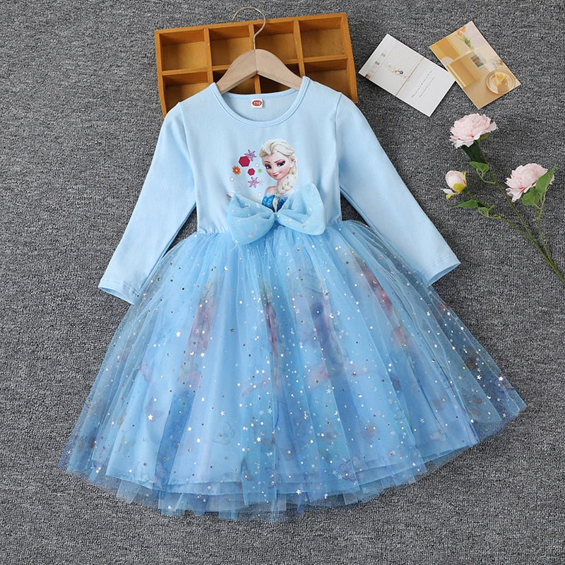 Robe Reine des Neiges Style Princesse