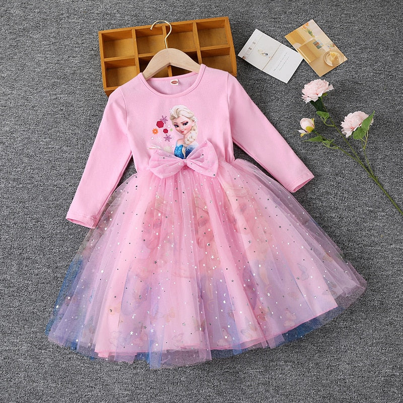 Robe Reine des Neiges Style Princesse