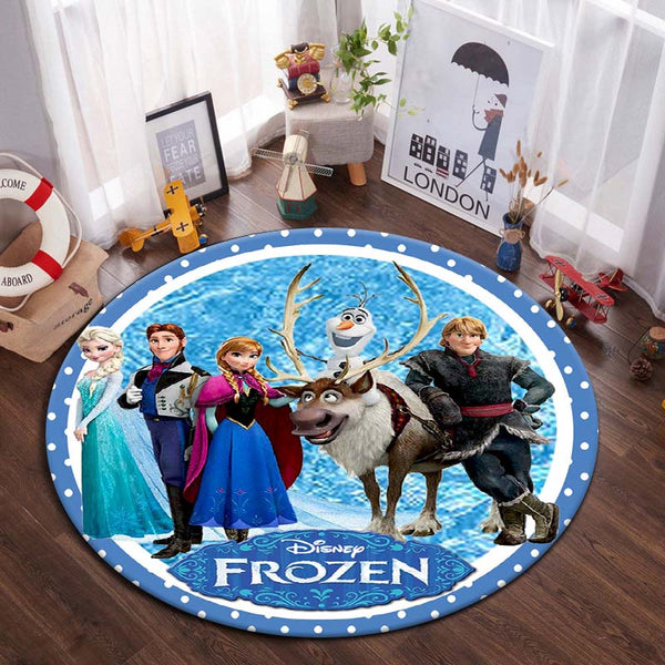 Tapis Reine des Neiges rond