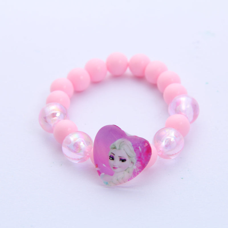 Bracelet Reine des Neiges Coeur Rose