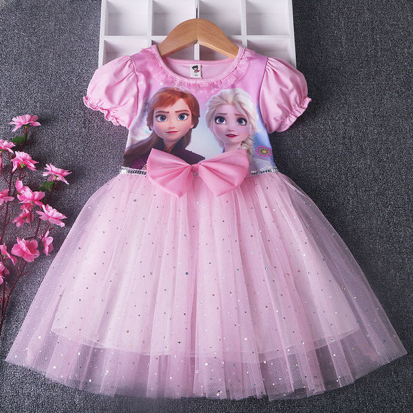 Robe Reine des Neiges Tulle Rose