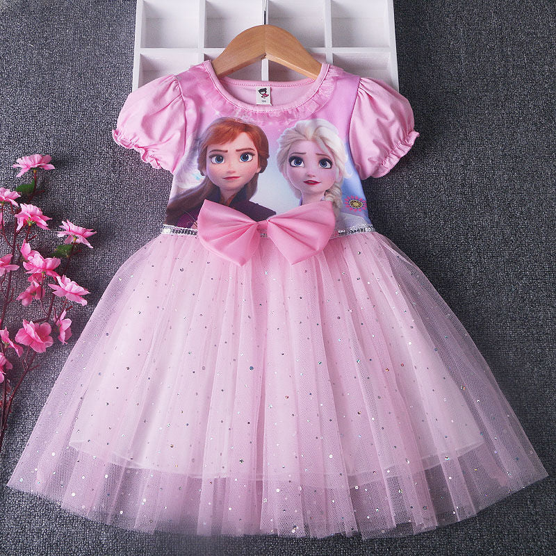 Robe Reine des Neiges Tulle Rose