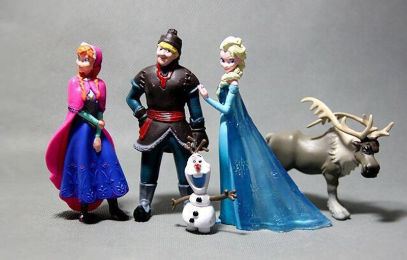 Lot de 5 figurines Reine des Neiges