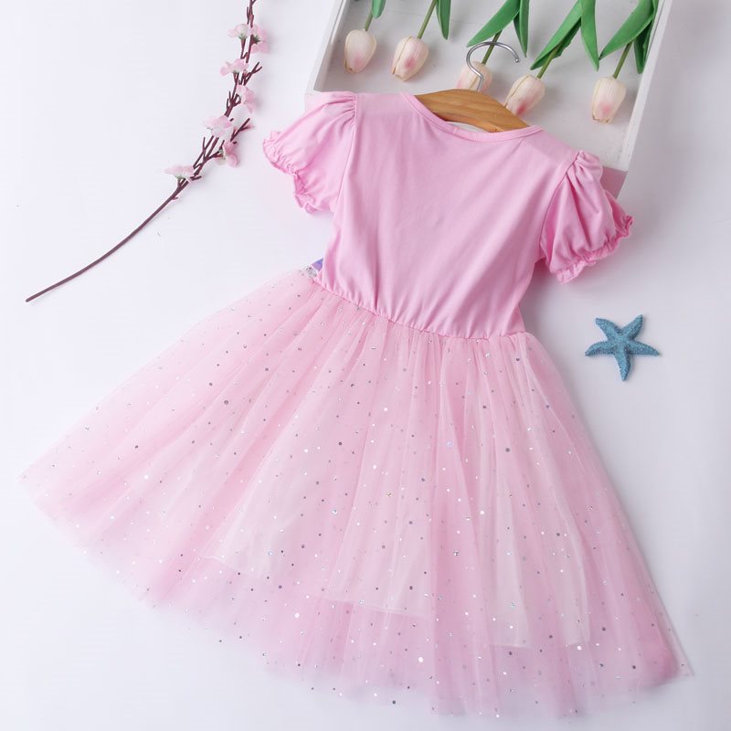 Robe Reine des Neiges Tulle Rose